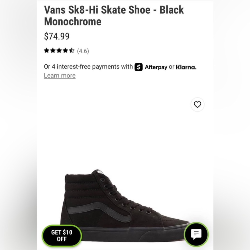 Vans Men's Black High-Top Sneakers